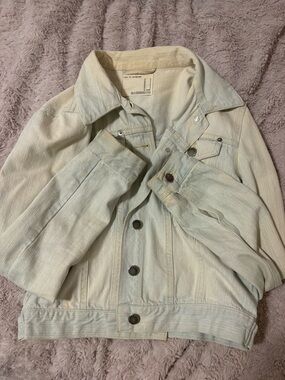 life in progress Pale Mint Denim Jacket